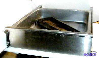 lot 55 image: Mountable Sliding Stainless Drawer - Restaura...