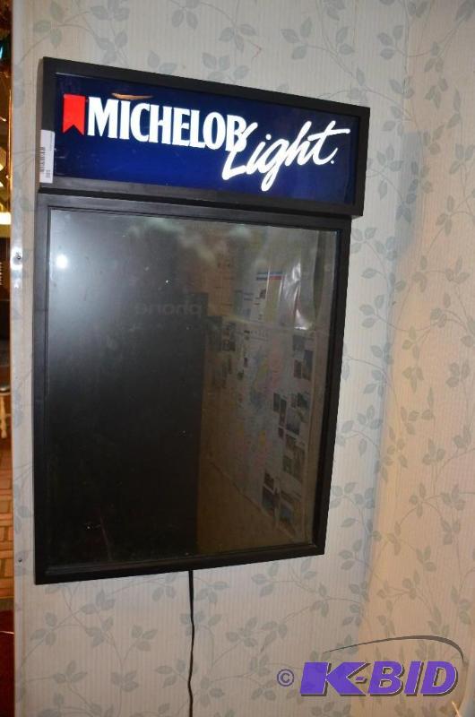 lot 101 image: Lighted Michelob Light MenuAdvertising board...