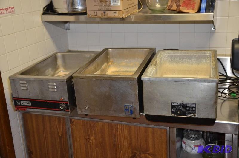 lot 108 image: 3 food warmers1 wyott model no. W3-V volts 12...