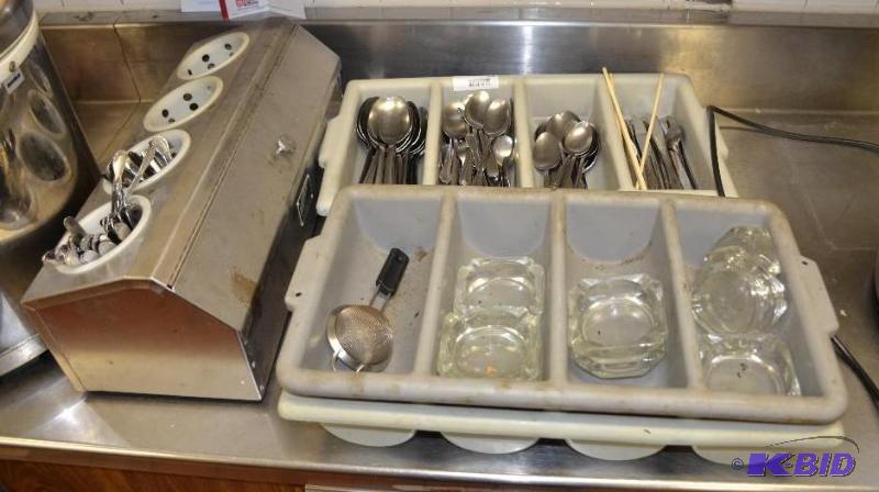 lot 118 image: Steril-Sil Handling system 4 hole silver ware...