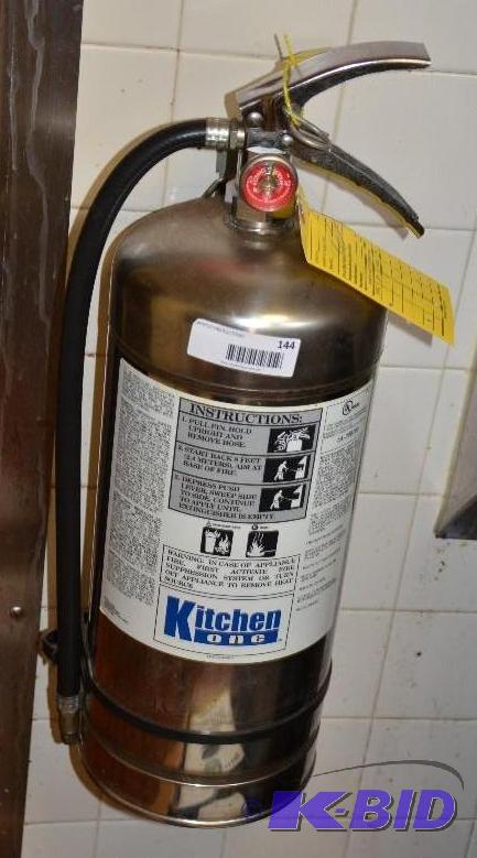 lot 144 image: Kitchen One Fire Extinguisher 21 12" x ...