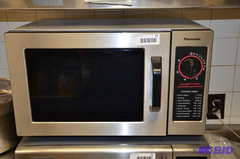 lot 22 image: Panasonic microwave oven model no NE-1024T 15...