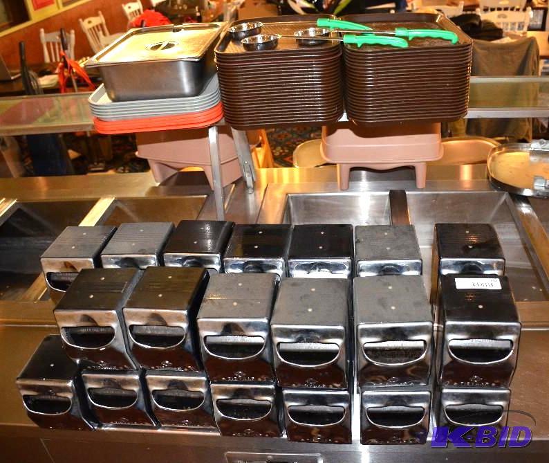 lot 240 image: Tidynap napkin holders (27), 53 trays, more...