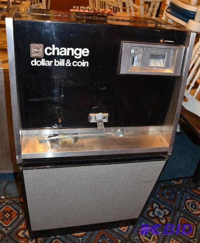 lot 245 image: Rowe dollar bill & coin change machine...