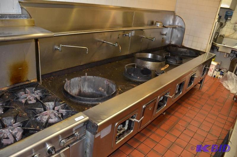lot 27 image: Robert Yick co. 5 station wok 138x34x45 pleas...