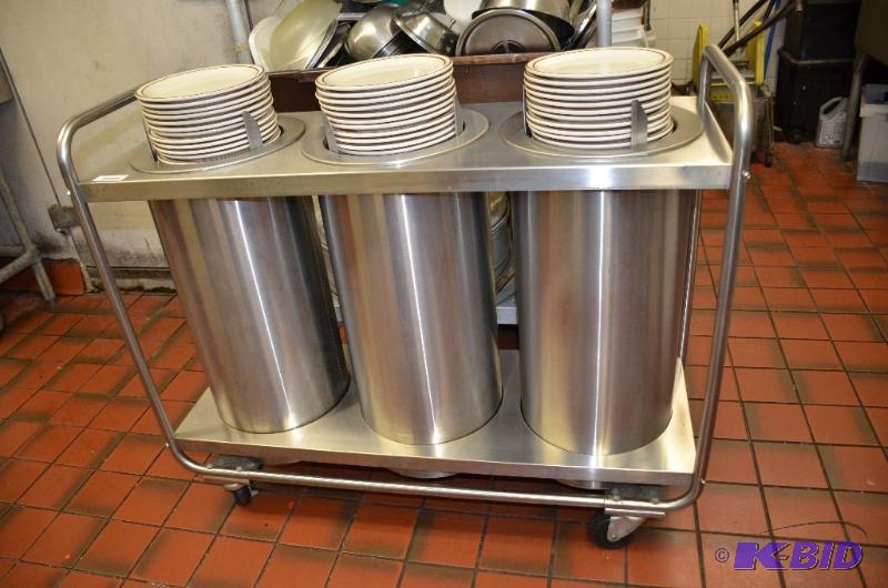 lot 42 image: Lakeside mfg. Rolling storage plate rack NSF ...