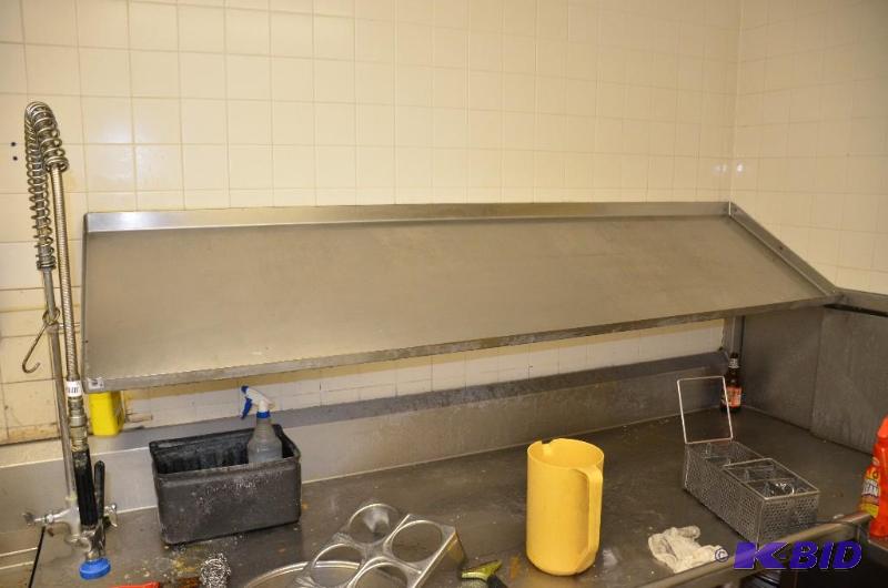 lot 54 image: Stainless steel shelf 81 x approx 22x 13"...