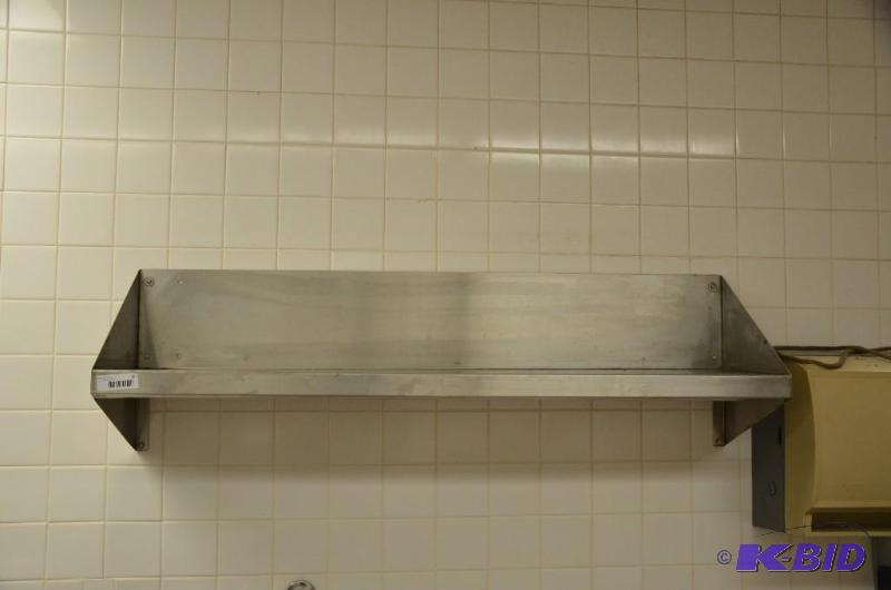 lot 9 image: 2 stainless steel shelves 11x15x47 and 14x15x...