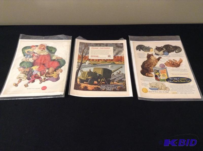 lot 32 image: Coca Cola, Autocar and Puss N Boots Advertising
