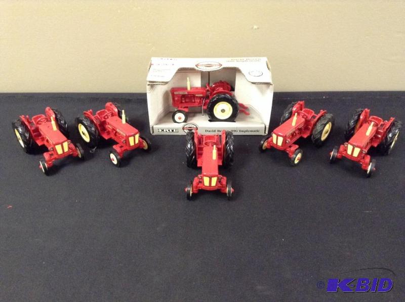 lot 35 image: 6 Ertl Dave Brown 990 Implematic Farm Tractors