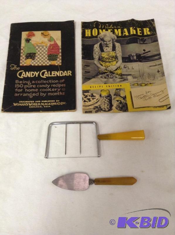 lot 36 image: Bakelite Kitchen Utensils & Recipes