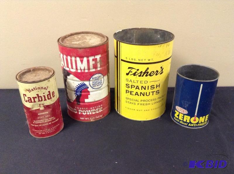 lot 38 image: 4 Advertising Tins