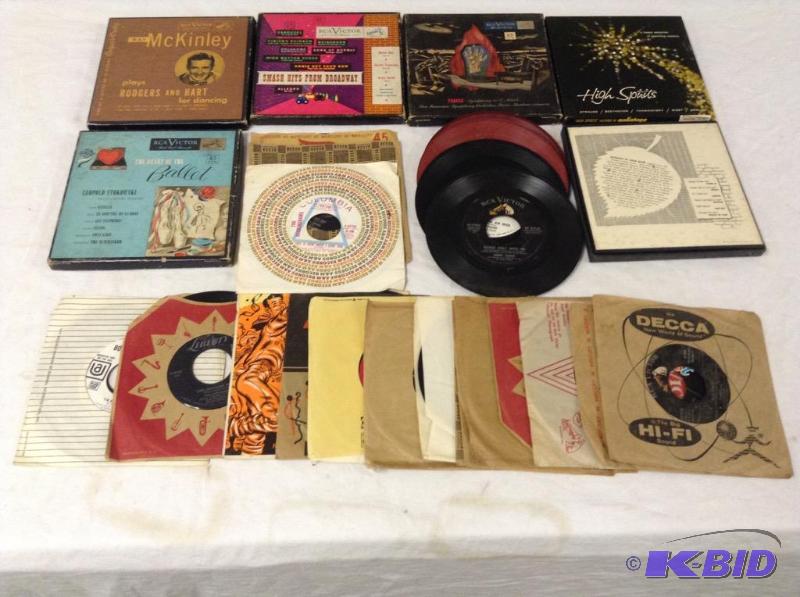 lot 40 image: Lot of 45 RPM Records