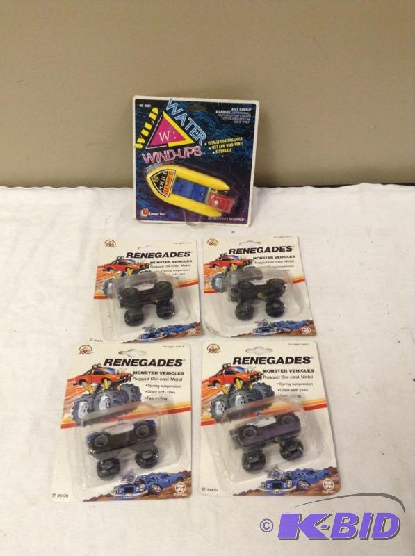 lot 88 image: Wild Water Wind-up & Renegades Trucks