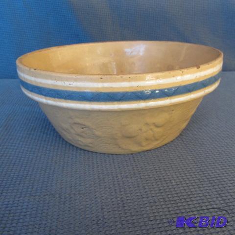 Embossed Cherry Crock Bowl