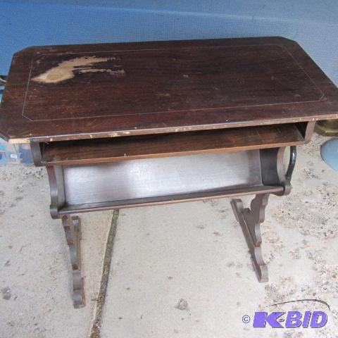 Library Table, Magazine Holder