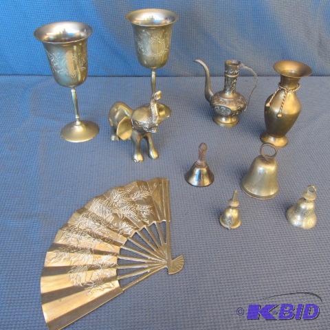 Brass Vases, Bells, Elephants