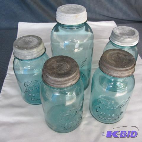 Blue Canning Jars
