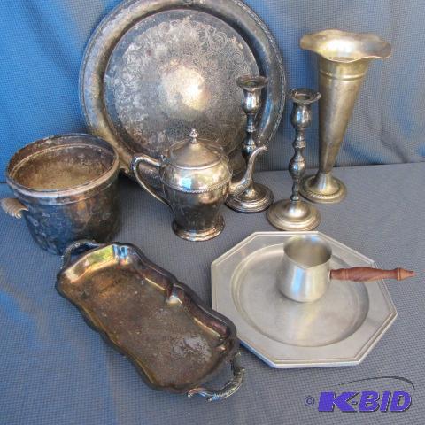 Silver-plate, Pewter, Stainless