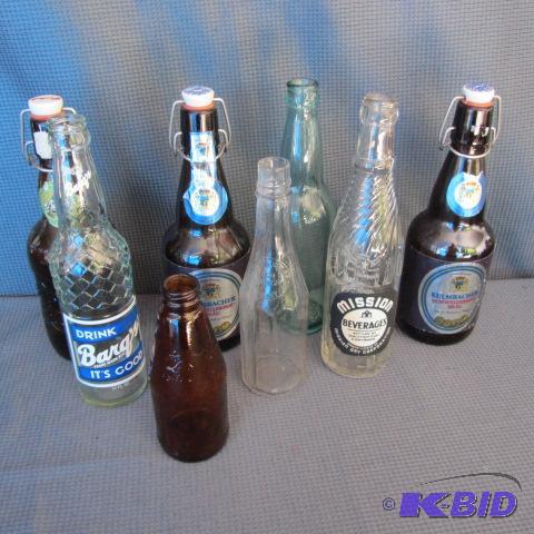 German Beer Bottles, Soda