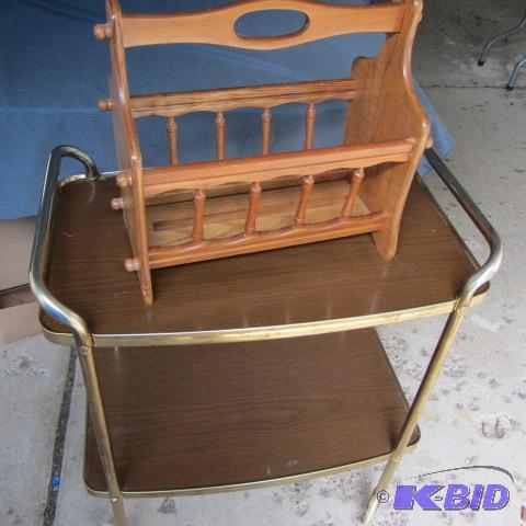 Metal Kitchen Cart, Magazine Stand