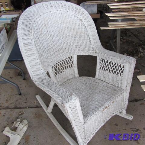 Large Wicker Rocker