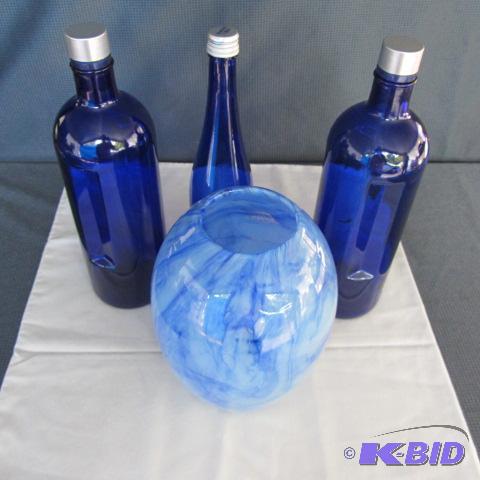 Cobalt & Light Blue Glass