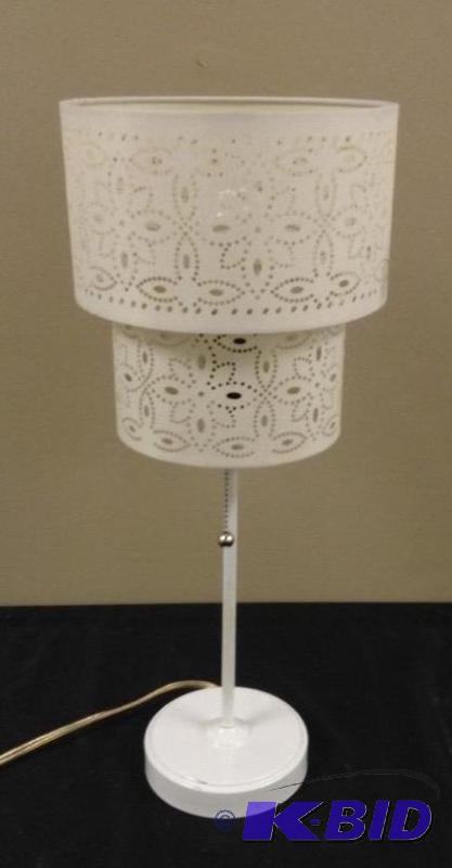 Contemporary Lamp with Cutout Shades