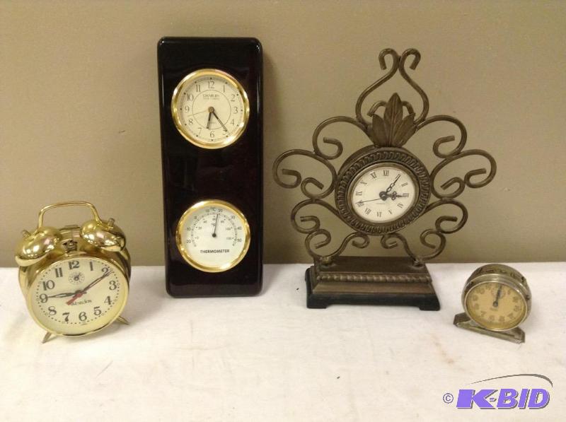 Assorted Clocks Including a Vintage Westclox Baby Ben