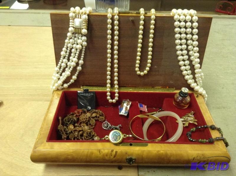 Musical Jewelry Box with  Contents
