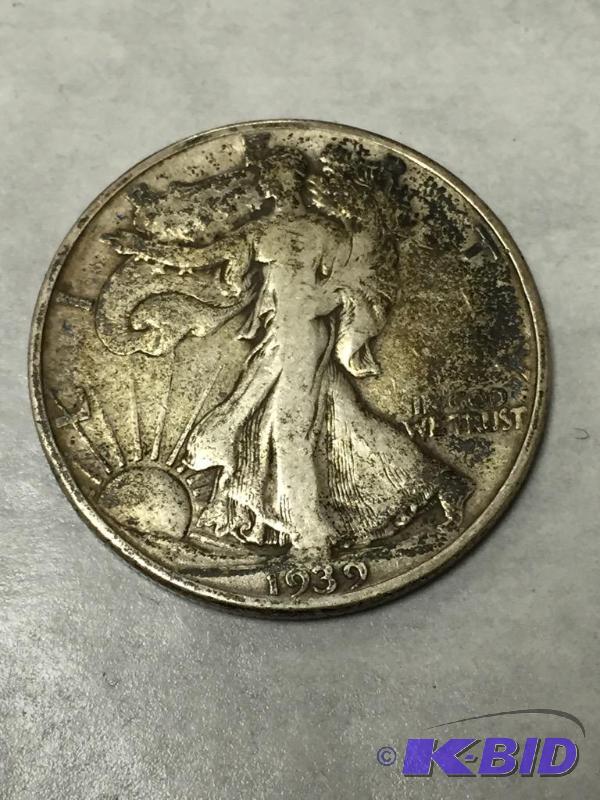 1939 Walking Liberty & 1962 Franklin Half Dollars