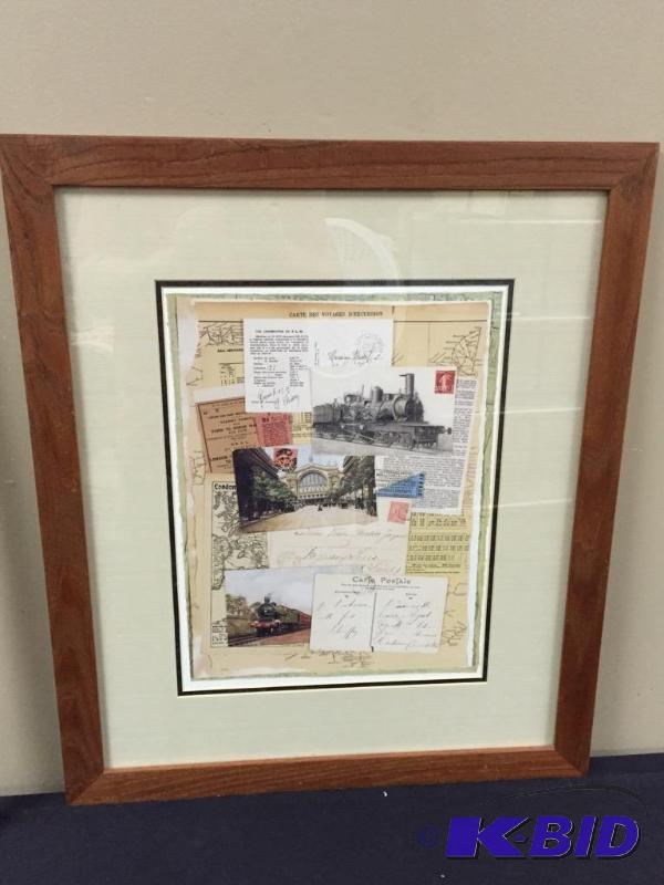 Framed print with Postcard Theme