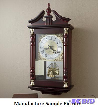 lot 76 image: Carved Wooden Clock -&nbspWith its familiar ...