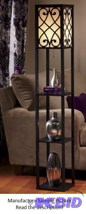 lot 80 image: Eurico Floor Lamp with Shelves - Now your fav...