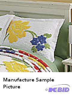 lot 85 image: Chenille Sham - Retail $24.95 - New In Packag...