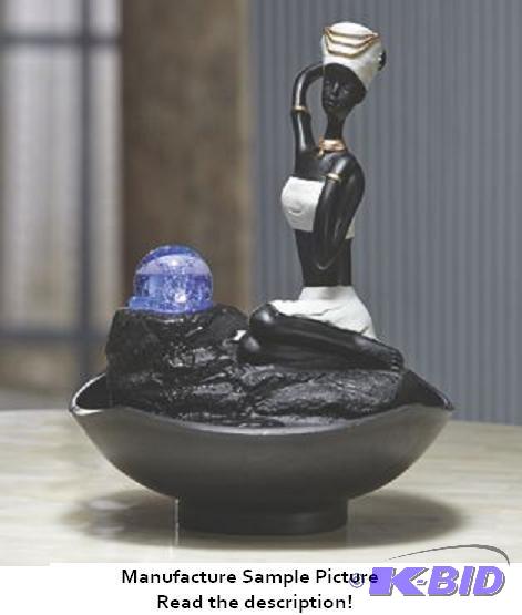 lot 87 image: Kneeling Woman LED Water Fountain -&nbspSeat...
