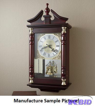 lot 95 image: Carved Wooden Clock - With its familiar Westm...