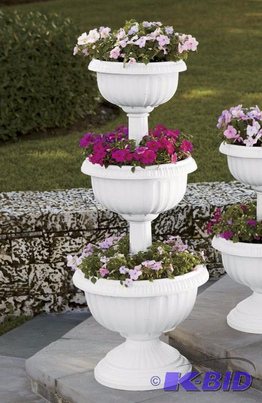 White Three-Tier Urn -&nbspOur gorgeous urns...