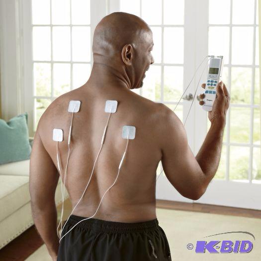 Tens Electronic Pulse Massager With Pads - Wh...