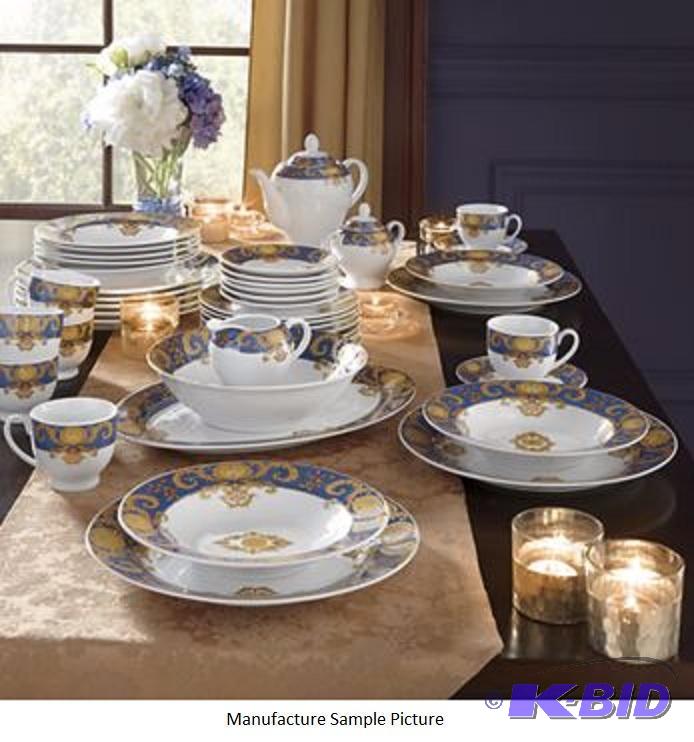 47 Piece Venetian Tapestry Dinnerware Set - D...