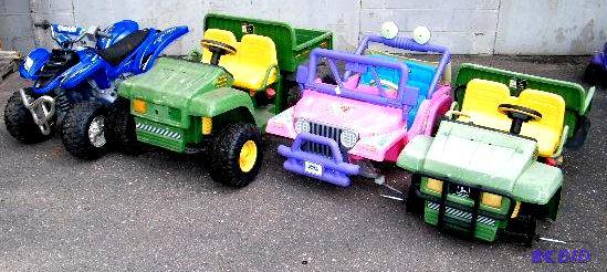 Lot of 4 Kids Ride On Toys - To be used for p...