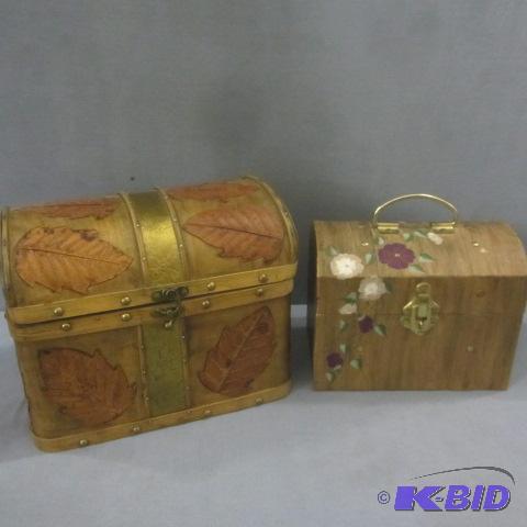 lot 105 image: Bamboo & Brass Chest