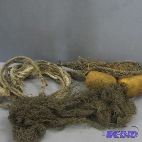lot 12 image: Vintage Floats, Net, Rope