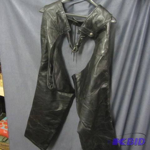 lot 30 image: Rebel Ryder Leather Chaps