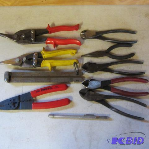 Tin Snips, Pliers, Magnet