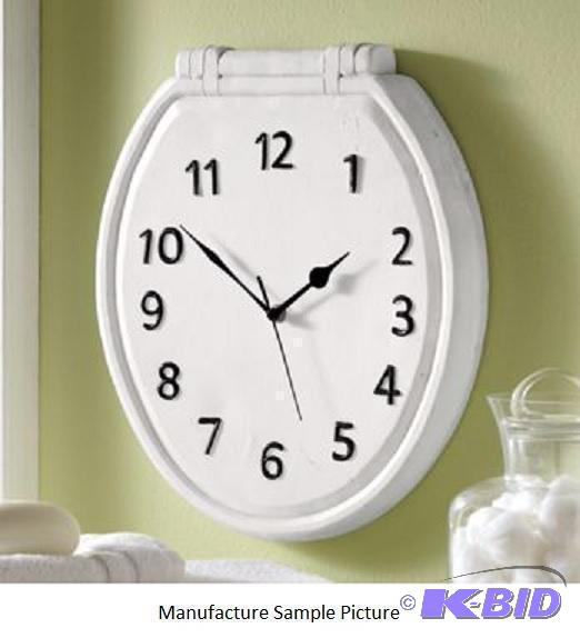 Toilet Seat Wall Clock - Hang it in your bath...