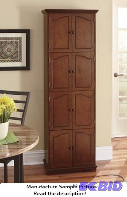 Eight Door Quaint Cupboard - Walnut finish - ...