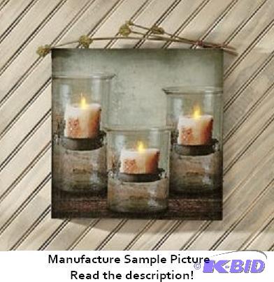 Candlelight Canvas Print -&nbspOrange LED li...