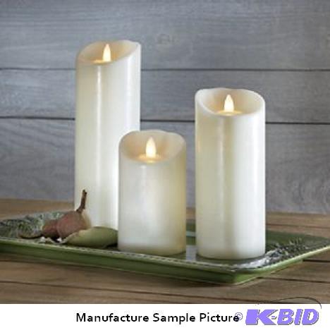 Lot of 3 Multicolor LED Candles -&nbspLED &q...