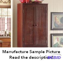 Walnut Finish Exclusive Stacking Cabinet - Ha...